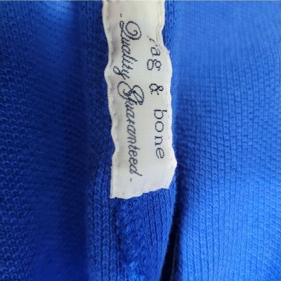 Rag & Bone Harvey Men's Shirt Size M Azzure Blue Pique Polo Short Sleeve Rare - Picture 11 of 13